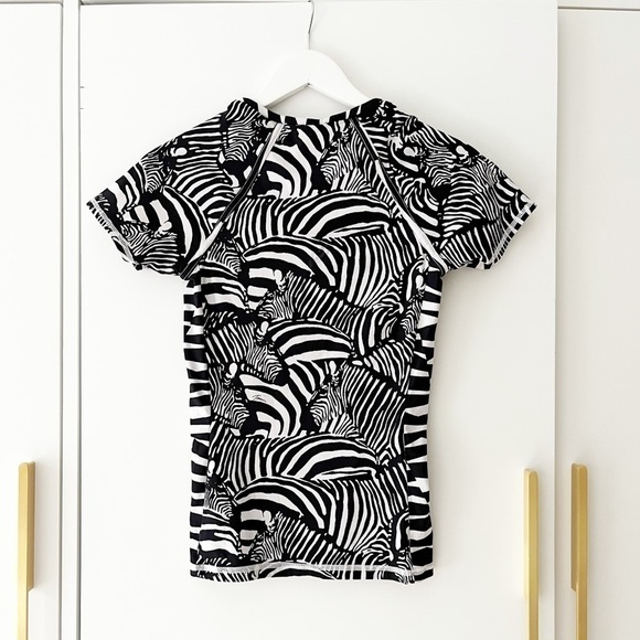 Trina Turk Zebra Print Swim Sun Shirt - Picture 4 of 7